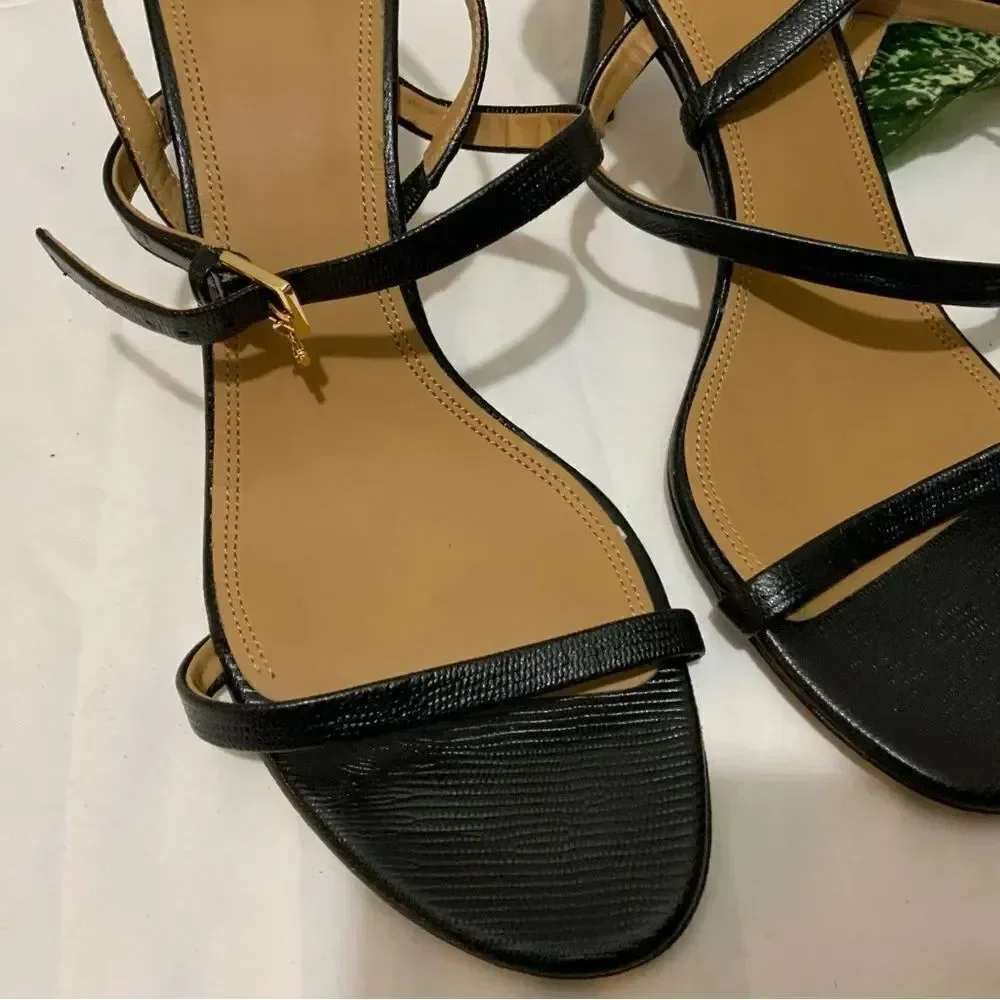 Tory Burch Penelope Pumps Heels Leather Slingback Sandals Shoes Size 9